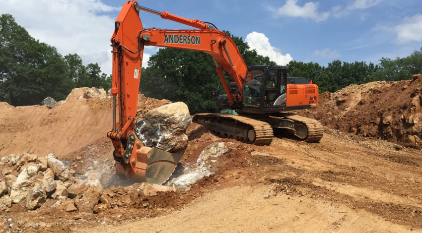 escavadora construção