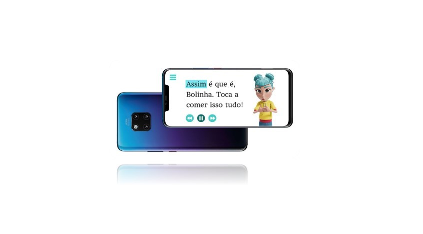 huawei crianças surdas