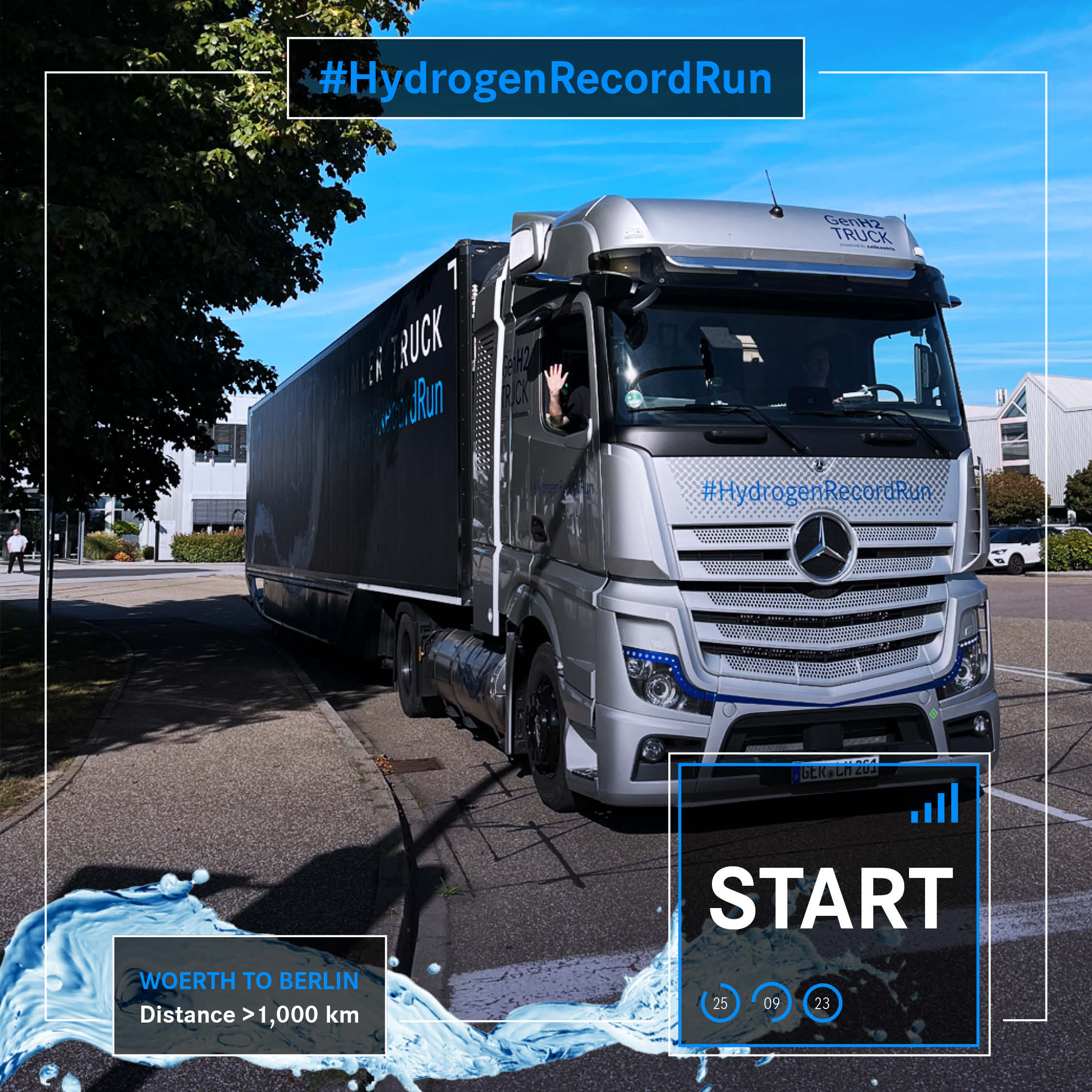 Futuro está nos veículos a hidrogénio? Teste da Mercedes-Benz fez camião percorrer mais de mil quilómetros sem paragens