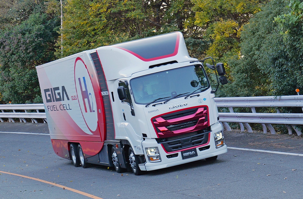 Honda e Isuzu iniciam testes de demonstração de camião a hidrogénio em estradas públicas