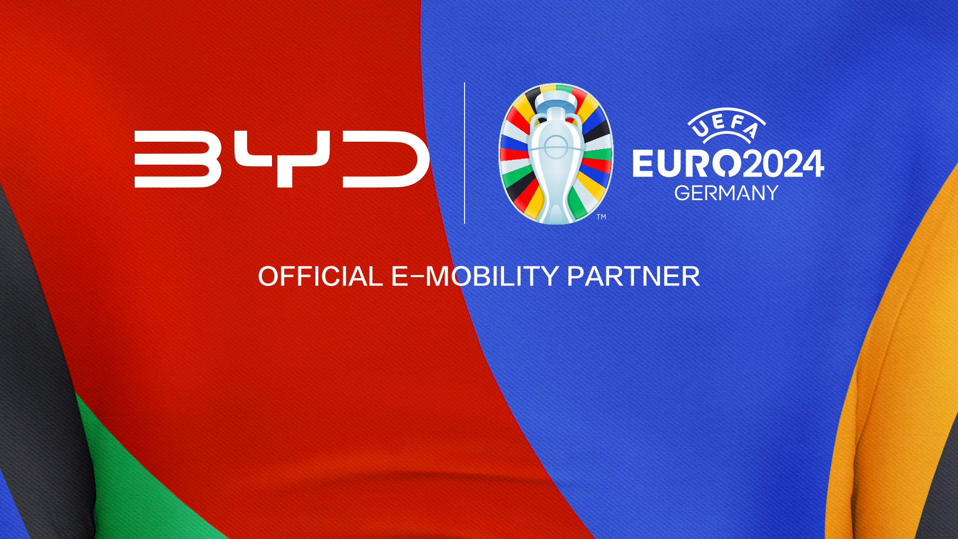 BYD torna-se parceiro oficial do EURO 2024: parceria inovadora com a UEFA é a primeira de sempre com fabricante de veículos elétricos