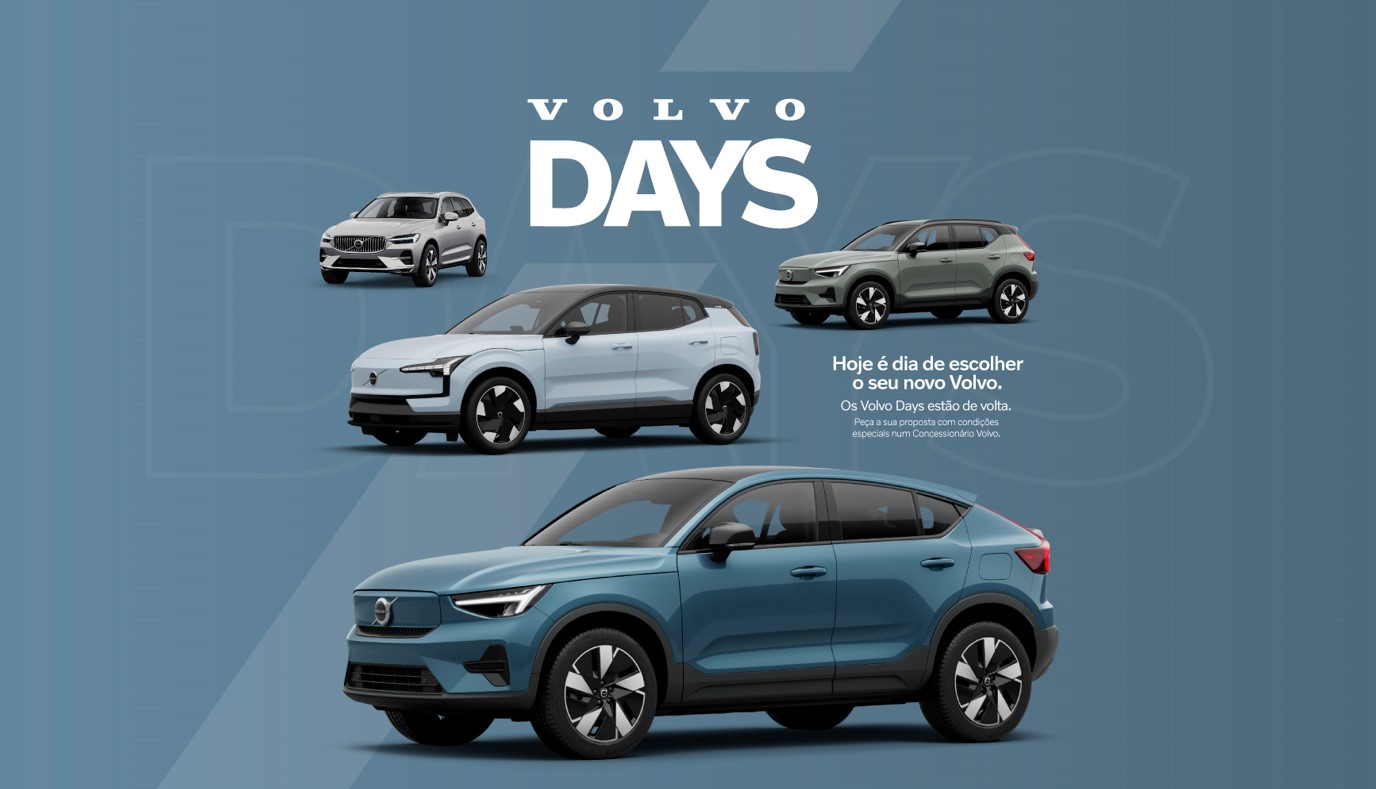 Volvo Days: iniciativa que decorre este mês oferece descontos exclusivos e financiamento competitivo