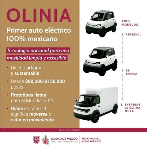 México planeia lançar carros elétricos de baixo custo: modelo mais barato tem preços a partir de 4.200 euros